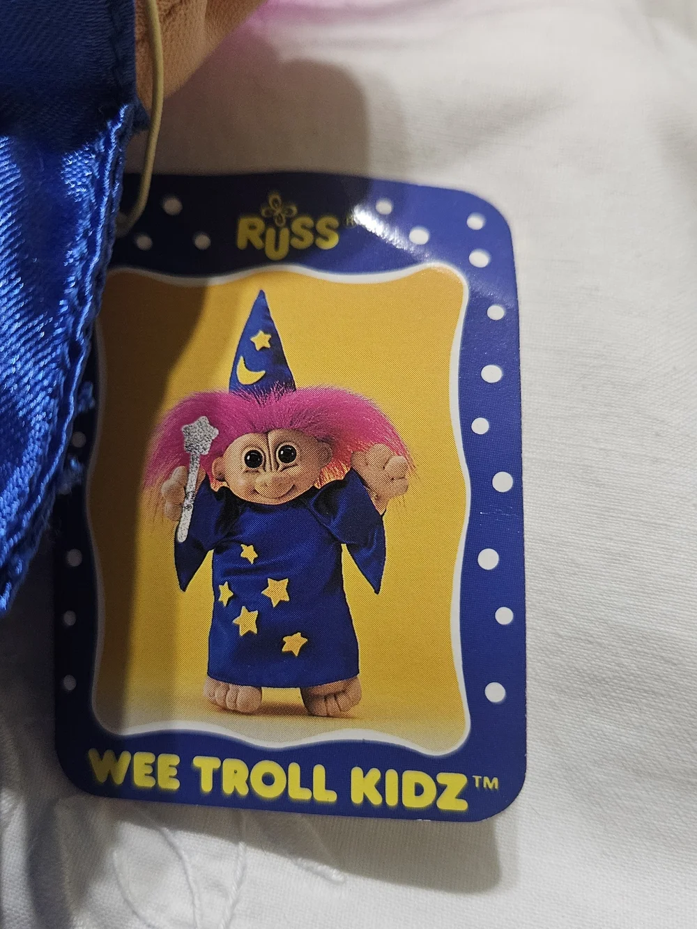 Russ Wizard Troll Plush Doll Pink Hair